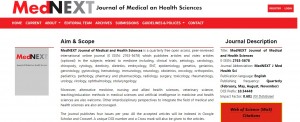 MedNEXT Journal of Medical and Health Sciences