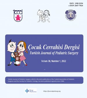 Cocuk Cerrahisi Dergisi / Turkish Journal Pediatric Surgery