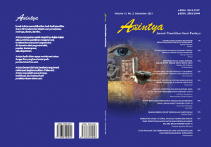 Acintya: jurnal penelitian Seni Budaya