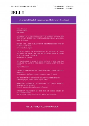 JELLT (Journal Of English Language And Literature Teaching)