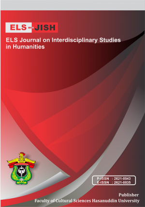 ELS JOURNAL ON INTERDISCIPLINARY STUDIES IN HUMANITIES