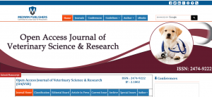 Open Access Journal of Veterinary Science & Research