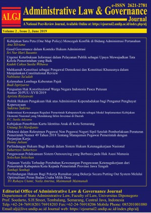 Administrative Law and Governance Journal