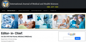 International Journal of Medical and Health Sciences