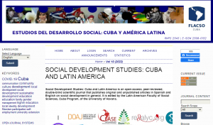 Estudios del Desarrollo Social: Cuba y América Latina