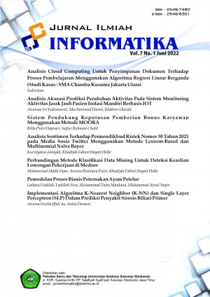 Scientific Journal Informatics