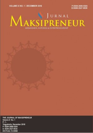 Jurnal Maksipreneur: Manajemen, Koperasi, dan Entrepreneurship