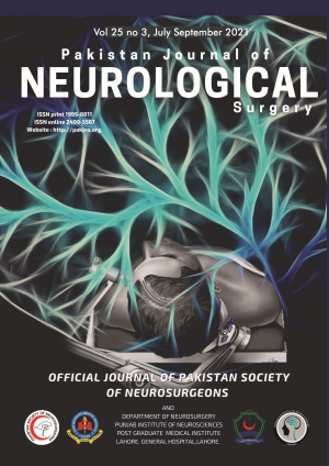 Pakistan Journal of Neurological Surgery
