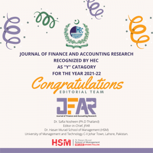 Journal of Finance and Accounting Research (JFAR)