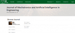 Journal of Mechatronics and Artificial Intelligence in Engineering