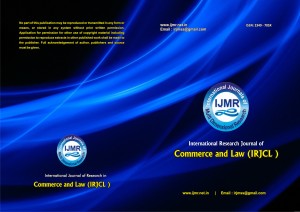 INTERNATIONAL RESEARCH JOURNAL OF COMMERCE AND LAW