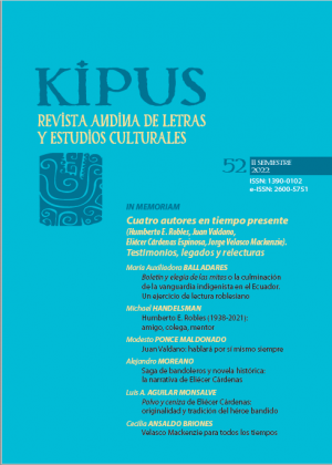Boletín y elegía de las mitas o la culminación de la vanguardia indigenista en el Ecuador. Un ejercicio de lectura roblesiano
