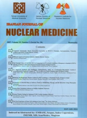 Iranian Journal of Nuclear Medicine