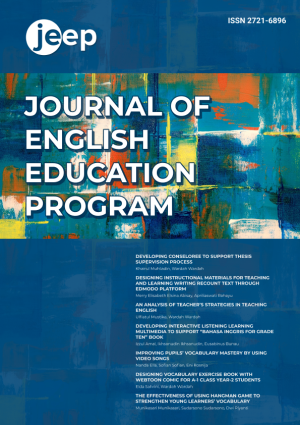 Journal of English Education Program (JEEP)