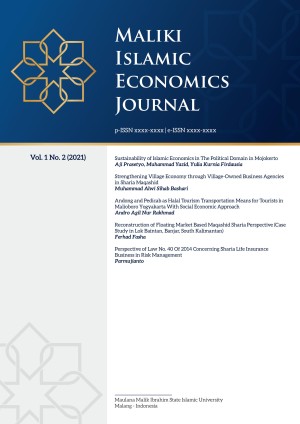 Sustainability of Islamic Economics in The Political Domain in Mojokerto