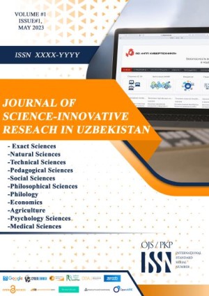 JOURNAL OF SCIENCE-INNOVATIVE RESEARCH IN UZBEKISTAN