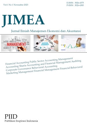 Jurnal Ilmiah Manajemen Ekonomi Dan Akuntansi (JIMEA)