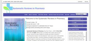 Systematic Reviews in Pharmacy