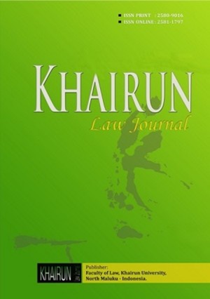 Khairun Law Journal