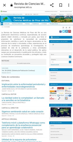 Revista de Ciencias Médicas de Pinar del Río