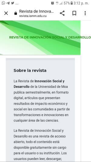 Revista de Innovación Social y Desarrollo