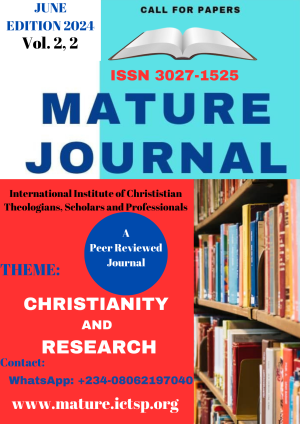 Mature Journal of the International Institute of Christian Theologians, Scholars and Professionals