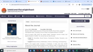 Insight: Cambodia Journal of Basic and Applied Research ​(CJBAR)