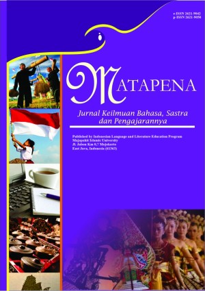 Matapena: Jurnal Keilmuan Bahasa, Sastra, dan Pengajarannya