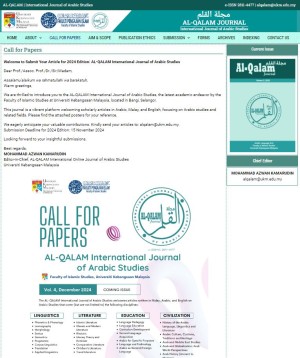 AL-QALAM International Journal of Arabic Studies