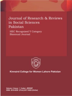 Journal of Research & Reviews in Social Sciences Pakistan