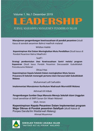 LEADERSHIP: Jurnal Mahasiswa Manajemen Pendidikan Islam