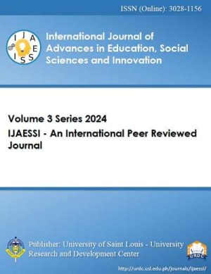 International Journal of Advances in Education, Social Sciences and Innovation