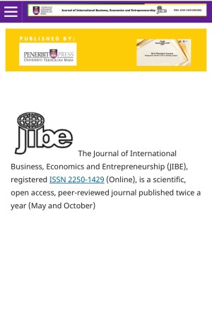 The Journal of International Business, Economics and Entrepreneurship