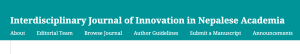 Interdisciplinary Journal of Innovation in Nepalese Academia