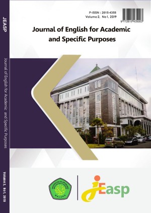 Journal of English for Academic and Specific Purposes (JEASP)