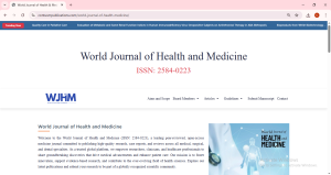 World Journal of Health and Medicine
