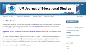 IIUM Journal of Educational Studies