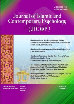 Journal of Islamic and Contemporary Psychology (JICOP)