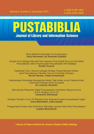 Bradford’s zone to Law Subject Publications Published in Yuridika Journal: A Citation Study